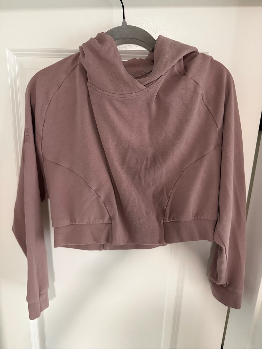 Alphalete Cropped Hooded Pullover - Mauve